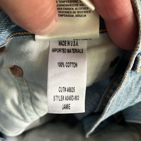 Revolve AGOLDE Jamie High Rise Button Fly 90’s Vintage Jeans Sz 25 - Picture 6 of 6